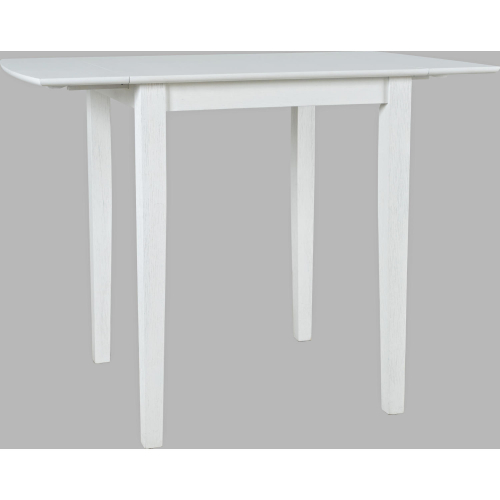 Eastern Tides Drop Leaf Counter Dining Table in Brushed White